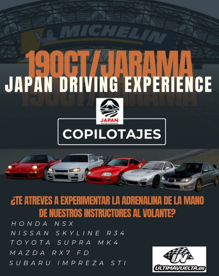 ¡Vuelven los copilotajes al Jarama! Vive la adrenalina el 19 de octubre