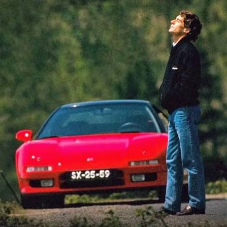 Ayrton Senna y el Honda NSX NA1